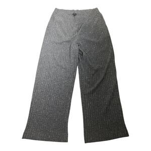Gap Body Womens Ribbed Wide Leg Lounge Pants Casual Soft Comfy Large Gray